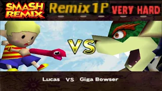 Smash Remix - Classic Mode Remix 1P Gameplay with Lucas (VERY HARD)