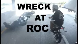 MOTORCYCLE WRECK at Ride of the Century 2017