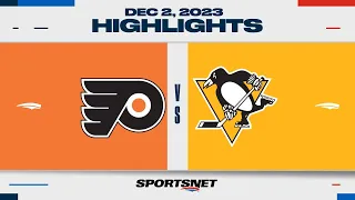 NHL Highlights | Flyers vs. Penguins - December 2, 2023