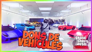 LIVE  GTA 5 DON DE VÉHICULE ON REPREND LES LIVE