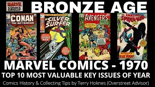 BRONZE AGE Marvel Comics 1970 Top 10 Most Valuable key issues of year Comic Book Investing Conan 1