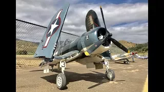 Amazing RC F4U Corsair with Radial Engine & Folding Wings