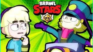 GUS meets CHUCK in train station - Brawl stars animation