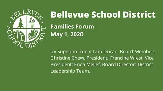 BSD's Families Forum: May 1st, 2020