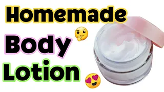 How To Make Body Lotion At Home | Homemade Body Lotion/Moisturizer Without Beeswax