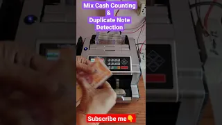 Mix Cash Counting and Duplicate Note  Detection #shorts #banknotes #money #counting #machine #cash 👌