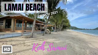 HD KOH SAMUI | Lamai Beach | Virtual Walking Tour | Discovery | 09 NOV 2021