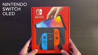 Nintendo Switch OLED 2023 Model Neon Blue / Neon Red Unboxing
