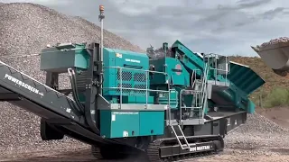 #Terex Powerscreen 1000 maxtrak crushing video # please subscribe my channel