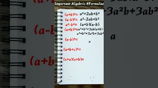 Math Tricks - Algebraic Identities That Will Blow Your Mind! | Algebraic Identities #algebraformulas