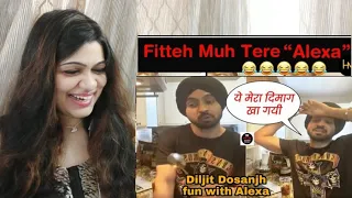 DILJIT DOSANJH With Alexa & CLASH Song Funny Mood Reaction | Smile With Garima