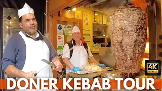 Doner Kebab Turkey Istanbul Tour 2023 | 4K UHD 60FPS | Besiktas District