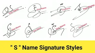 ✅ How to Draw S Signature in 10 Different Styles | S Signature Style | Signature Style Of My Name