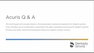 Acuris Q & A with Dr. Marco Degidi