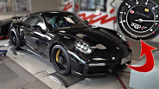 2021 Porsche 992 Turbo S with Tubi Style Exhaust 320km/h DYNO PULLS + Results 🔥 | LOUD Sounds!