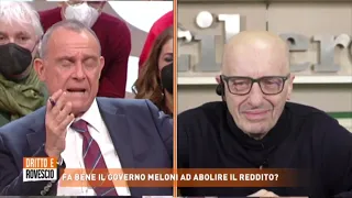 Ettore Licheri ospite alla trasmissione Dritto e Rovescio