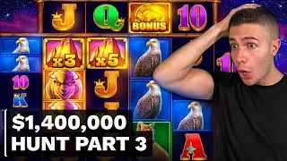 $1400000 BONUS HUNT OPENING - Part 3 🎰 105 Slot Bonuses - Voodoo Magic & Buffalo King Megaways