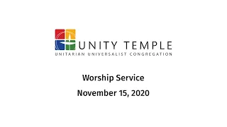 Sunday Worship Service, November 15, 2020 - Coping with COVID