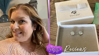 2CTW Moissanite Earrings Compared to 1CTW | Size Demonstration