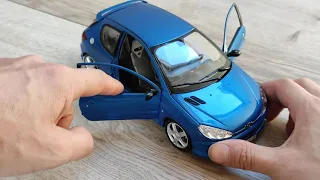 PEUGEOT 206 RC 2003 1:18 SCALE MODEL UNBOXING NOREV