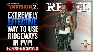 THE DEFLECTOR Shield Works With Ridgeways! Completely viable for PVP and It MELTS! - The Division 2