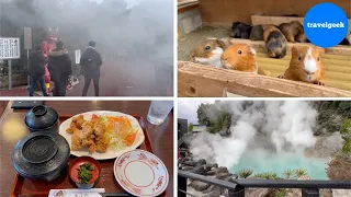 Solo Trip to Beppu Onsen Japan's Largest Hot Spring City | Delicious Food and Onsen