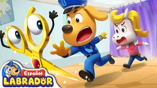 🔍Sheriff Labrador - Las Tijeras de Oro Desaparecieron | Videos para Niños | BabyBus en Español