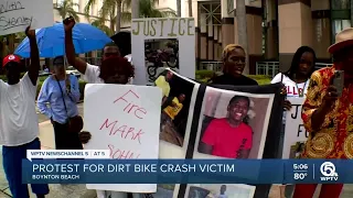 Protest held for Boynton Beach dirt bike crash victim