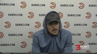 Trae Young talks about scoring 56 points and dishing out 14 assist in the loss against Portland