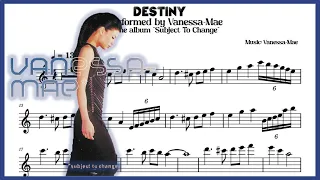 Vanessa-Mae: "Destiny". Violin Sheet Music/Partitura 🎻🎶