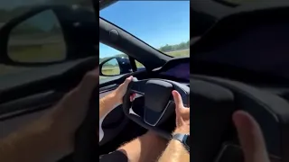 Tesla Model S Plaid 0-90MPH in 3 seconds!!!🤯