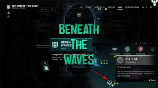 HOW TO START BENEATH THE WAVES QUEST!!! (SEASON OF THE DEEP) - Destiny 2