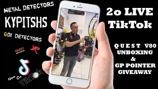 ΝΕΟ QUEST V80 & GIVEAWAY για 5000 Συνδρομητές στο TikTok Live! KYRITSIS METAL DETECTORS