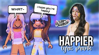 💜💙HAPPIER - Olivia Rodrigo LYRIC PRANK! || ROBLOX