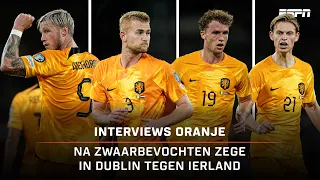 🎙️ MATCHWINNER Wout Weghorst & UITBLINKER Frenkie de Jong 🌟 | Interviews na Ierland - Nederland