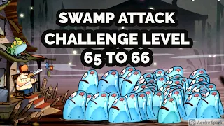 Swamp Attack Challenge Level 65 to 66 Last Levels !😭