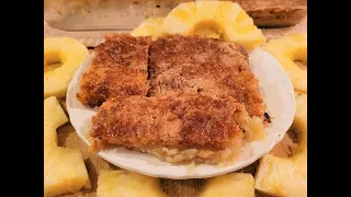 Pineapple Dump Cake with 3 Ingredients 🍍🍋|🍰🧈With White Cake Mix👨‍🍳😀|😎🍍Easy Recipe