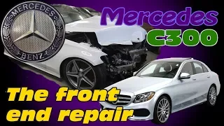 Mercedes C300. Body repair. Ремонт кузова.