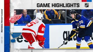 Red Wings @ Blues 12/9/21 | NHL Highlights