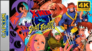X-Men vs. Street Fighter (CPS-2/Arcade) Longplay 4K 60FPS