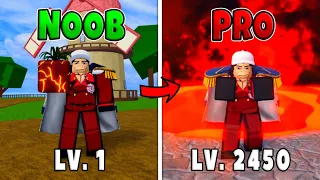 Magma Awakening Noob to Pro Level 1 to Max Level 2450 In Blox Fruits