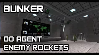 GoldenEye 007 N64 - Bunker (00 Agent, Enemy Rockets)