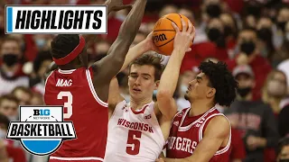 Rutgers at Wisconsin | Big Ten Men's Basketball | Highlights | Feb. 12, 2022