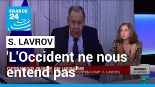 Sergueï Lavrov : "L'Occident nous écoute, mais ne nous entend pas" • FRANCE 24