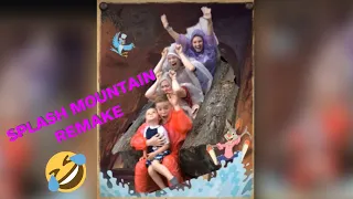 Family who was missing Disney during quarantine re-created Splash Mountain in hilarious video