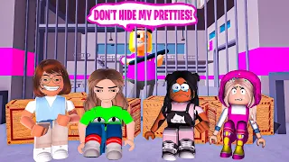 ESCAPE POLICE GIRL PRISON RUN OBBY ALL PARTS | Roblox