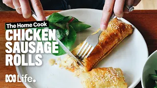 Easy chicken and vegetable sausage rolls | The Home Cook | ABC Australia