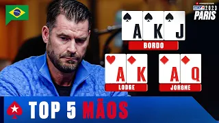 As 5 Mãos mais INSANAS do EPT Paris 2023 ♠️ PokerStars Brasil