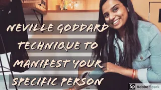 Neville Goddard technique to manifest a marriage