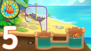 Fishdom - Gameplay Walkthrough Part 5 - Helping Fish To Get To Sea - [iOS, Android]